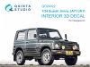 Quinta Studio QD24022 Suzuki Jimny JA71-JA11 3D-Printed coloured Interior on decal paper (Hasegawa) 1/24
